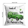 thumbnail image 2 of Danhjin St Patricks Day Pillow Covers Velvet, Green Trefoil Print for Sofa Cushion, 2 of 5
