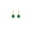 White, variant on Pure Elegance 925 Silver 14K White Gold Over Green Emerald Birthstone Hook French Fish Ear Wire Dangle Earrings for Women