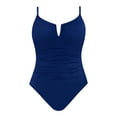 thumbnail image 3 of Time and Tru Women's and Women's Plus V Wire One Piece Swimsuit, Sizes XS-3X, 3 of 5