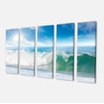 thumbnail image 2 of Ondes Blanches et Bleues sous le Soleil - Tableau Paysage Marin, 2 of 3