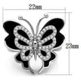 thumbnail image 2 of High polished (no plating) Stainless Steel Ring with Top Grade Crystal in Clear for Women Animals Theme Clear Stone Color Style TK1676 Size 8, 2 of 4