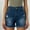 #_002Dark Blue, variant on Women's Ripped Distressed Denim Shorts Stretchy Summer High Waisted Lightweight Ripped Rolled Denim Shorts Relaxed Fit Button Jorts with Pockets Light Blue XL