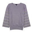 thumbnail image 1 of Alfani Chandail à Franges pour Femmes, Violet, Moyen, 1 of 2