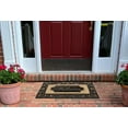 thumbnail image 5 of A1HC First Impression Rubber and Coir Large Floral Welcome Door Mat, 18" X 30", Dirt Trapper Thick Durable Heavy Duty Doormat, 5 of 7