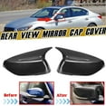 thumbnail image 2 of For Infiniti Q50 Q60 Q70 QX30 2014-2021 Carbon Fiber Color Rearview Mirror Cover Caps Side Door Mirror M Style Pair, 2 of 5