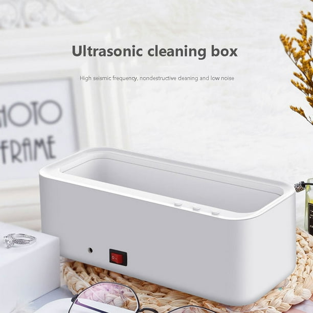 Limpiador ultrasónico, lavadora, portátil, para el hogar, gafas, joyería, caja limpiadora, máquina
