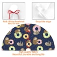 thumbnail image 4 of Sikiie Sloth with Donuts 30-48 inches {designName} Print Christmas Tree Skirt Snowman Xmas Tree Skirt with Edge Christmas Decorations for Holiday Party36", 4 of 7