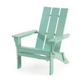 thumbnail image 4 of Gurekam Outdoor Contemporary Acacia Wood Foldable Adirondack Chair, Light Mint, 4 of 11