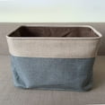 thumbnail image 6 of Foldable Fabric Storage Basket Storage Box Storage Bin Canvas Shelf Basket Nursery Bin Gift Basket with Handles for Wardrobe, Clothes, 6 of 9