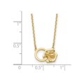 thumbnail image 3 of 14K Yellow Gold Bee Charm Necklace and Chain (17.5 Inches), 3 of 4