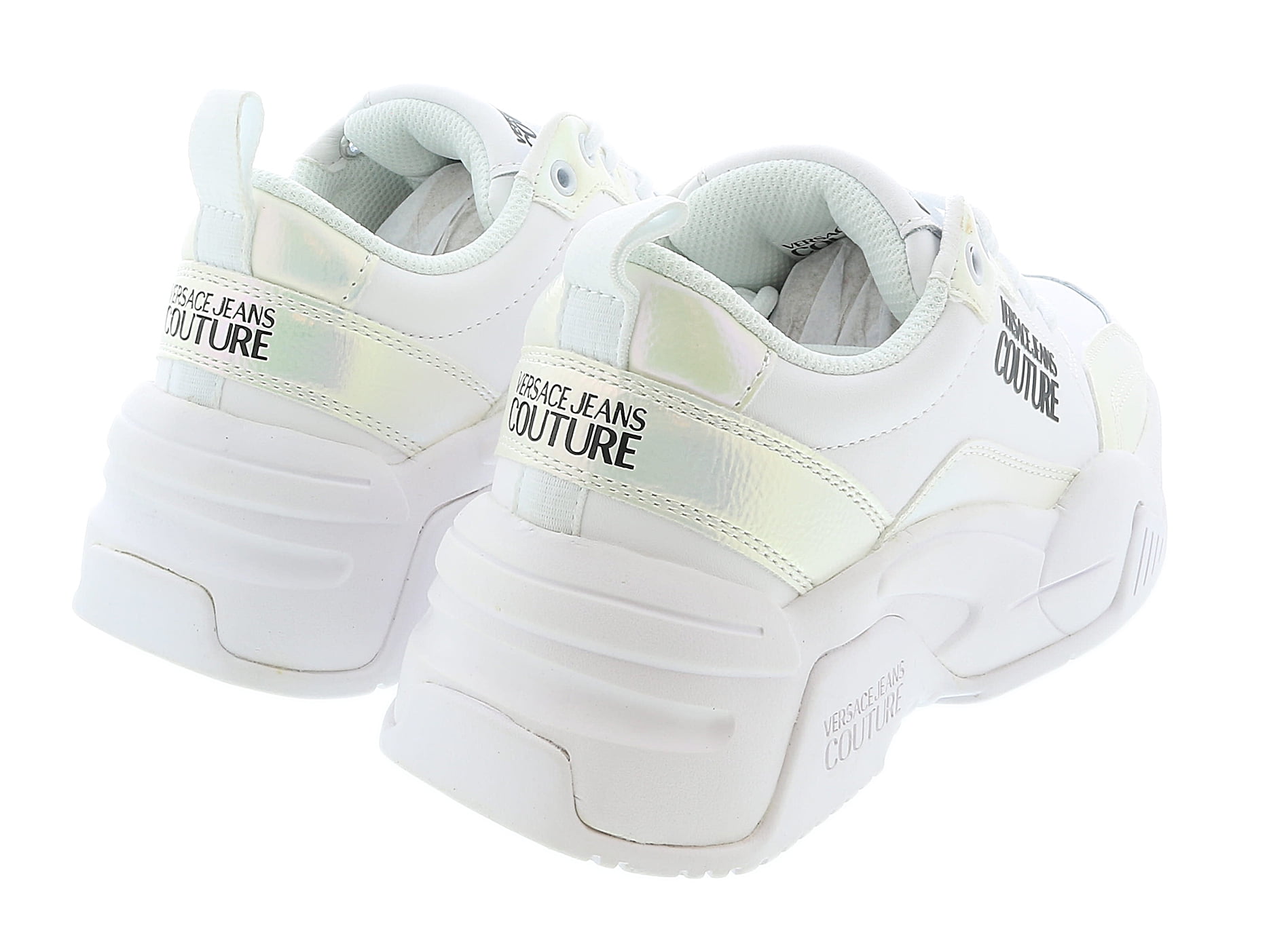 VERSACE JEANS COUTURE: sneakers for women - White | Versace Jeans Couture  sneakers 76VA3SA8ZS446 online at GIGLIO.COM