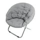 thumbnail image 5 of Sillón plegable con estructura estable y suave, acolchado, plegable, para sala de estar, dormitorio, playa, color gris, 5 of 14