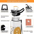 thumbnail image 4 of Spots Blocks Sports Water Bottle Portable Travel Mug 32oz BPA Free Leak Proof Straw Transparent Tritan for Gym Yoga Cycling Camping, 4 of 7
