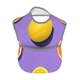 thumbnail image 2 of Bingfone Mess-Proof Baby Bib - Waterproof Bib For Baby Boy Or Girl With Food Catcher Pocket, Unisex-Yellow Lemon And Orange, 2 of 8