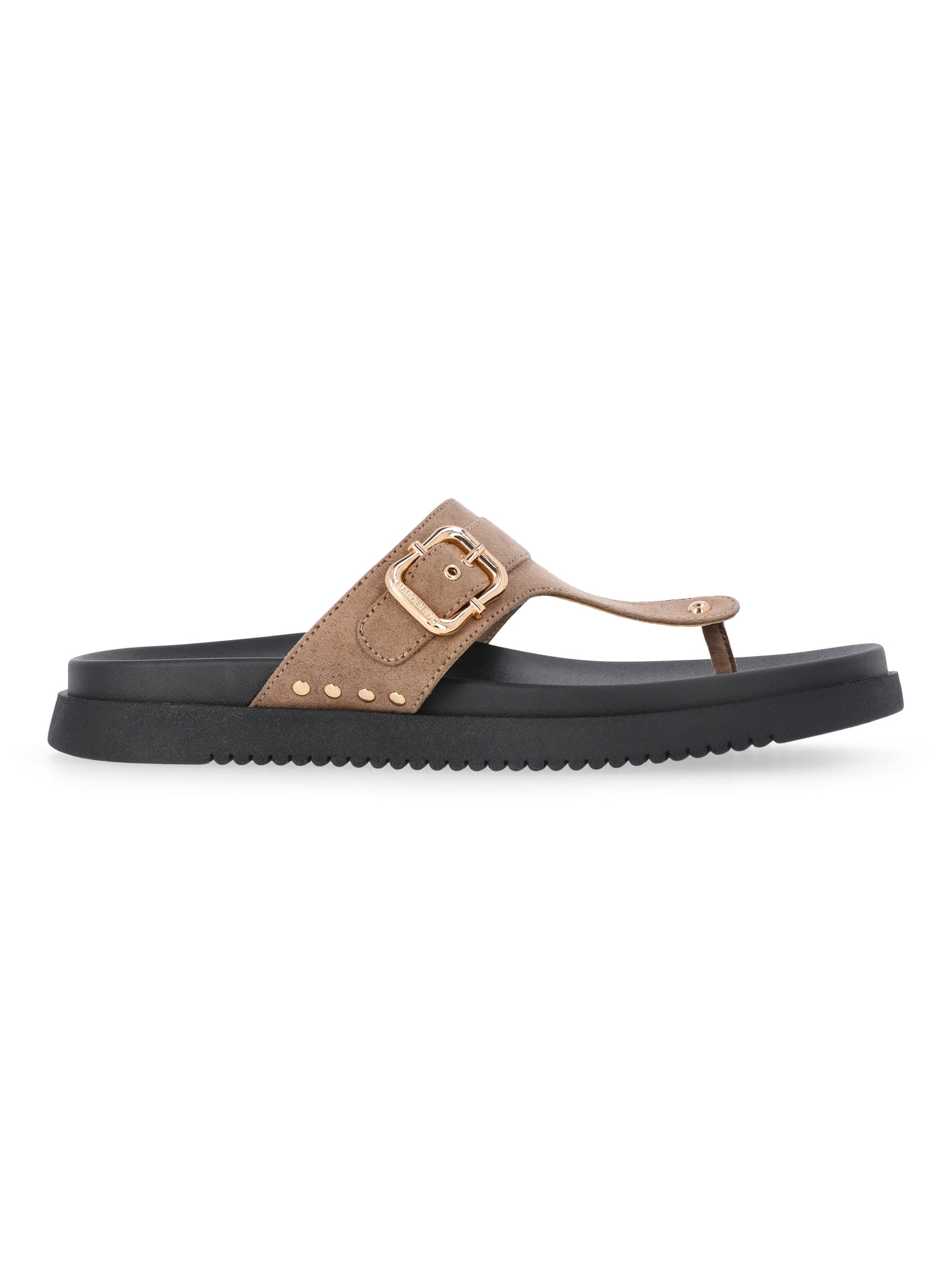 Madden NYC Women's Faux Suede Thong Footbed Sandals