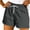 Dark Gray, variant on cocolona Womens Summer Casual Loose Cargo Shorts Elastic Waist Drawstring Vacation Beach Shorts with Pocket