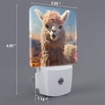 thumbnail image 2 of Fuzoiu Fluffy Alpaca Mountain Meadow Print Dusk to Dawn LED Night Light with Light Sensor, Energy-Efficient Touch-Safe Night Lamp for Home, Office, and Kids' Rooms-US, 2 of 7