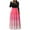 Red, variant on Frostluinai Cocktail Dresses for Women Long Sleeve Round Neck Maxi Long Dress Casual Gradient Swing A Line Dress 1950s Slim Fit Dresses