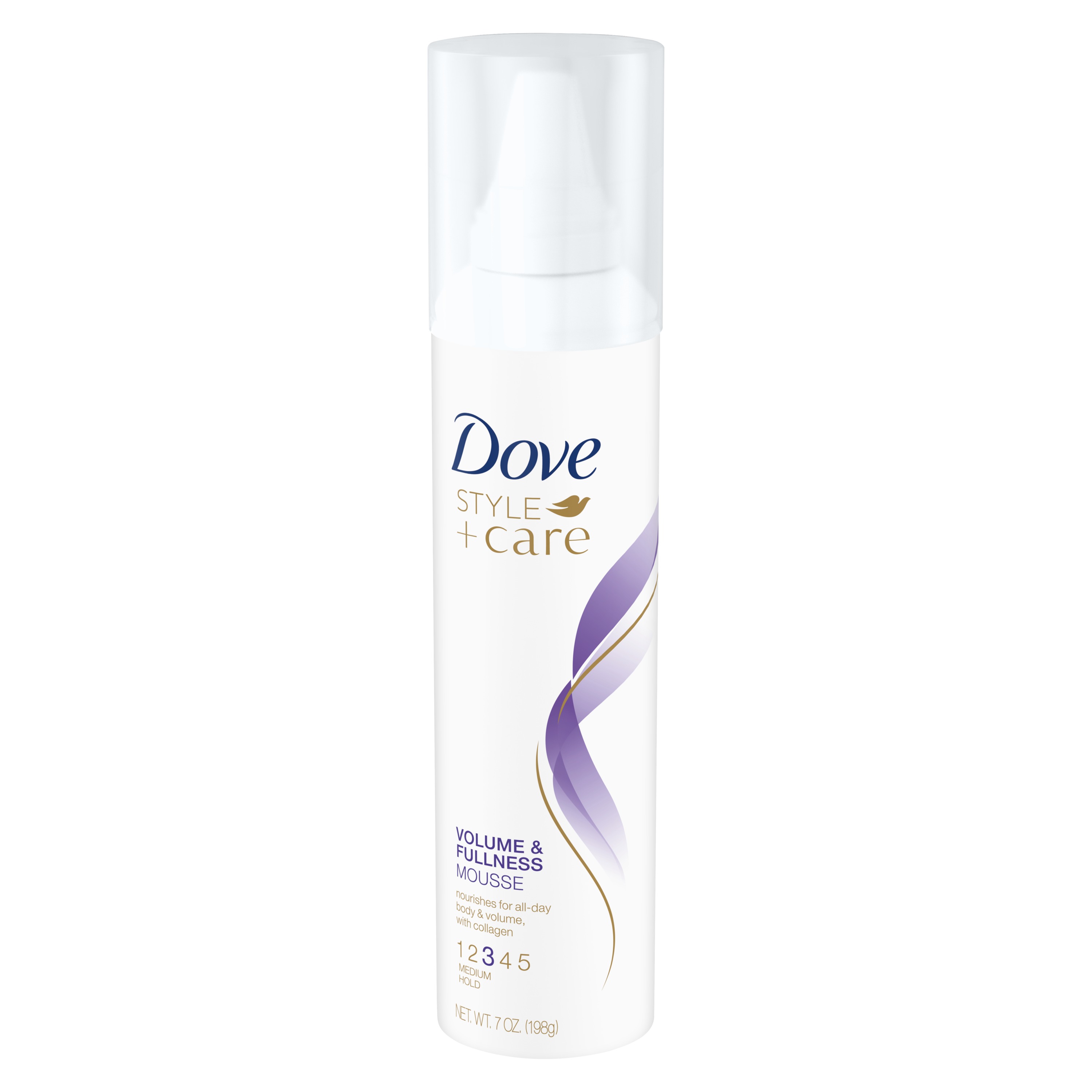 Dove Style + Care Volumizing Nourishing Spray Hair Styling Mousse, 7 oz - image 4 of 6
