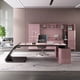 thumbnail image 4 of Designer Free Shipping Office Desk Pink Women High Quality Customized Computer Desk Boss Unique Mesa Escritorio Office Furniture My Lux Decor Round, 4 of 18
