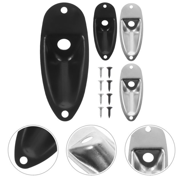 IDEANATEGRATE 4Jgo Placas De Entrada Para Guitarra Eléctrica De Metal Con Superficie Lisa Y Duradera