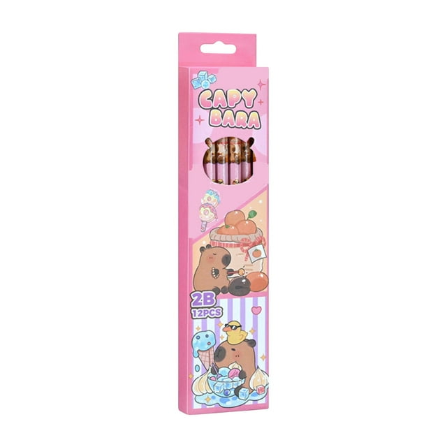 Fall Decor Fun Capybara Writing Pencil Wood Pencil Drawing Stationery School Pencil For Kids Student School Drawing Writing Sketching Pencil
