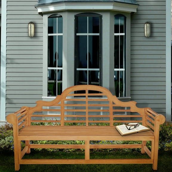 Teak Wood Marlborough Outdoor Patio & Garden Bench, 5 Foot