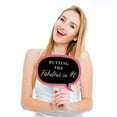 thumbnail image 2 of Big Dot of Happiness Funny Chic 40th Birthday - Pink, Black and Gold - Birthday Party Photo Booth Props Kit - 10 Piece, 2 of 5