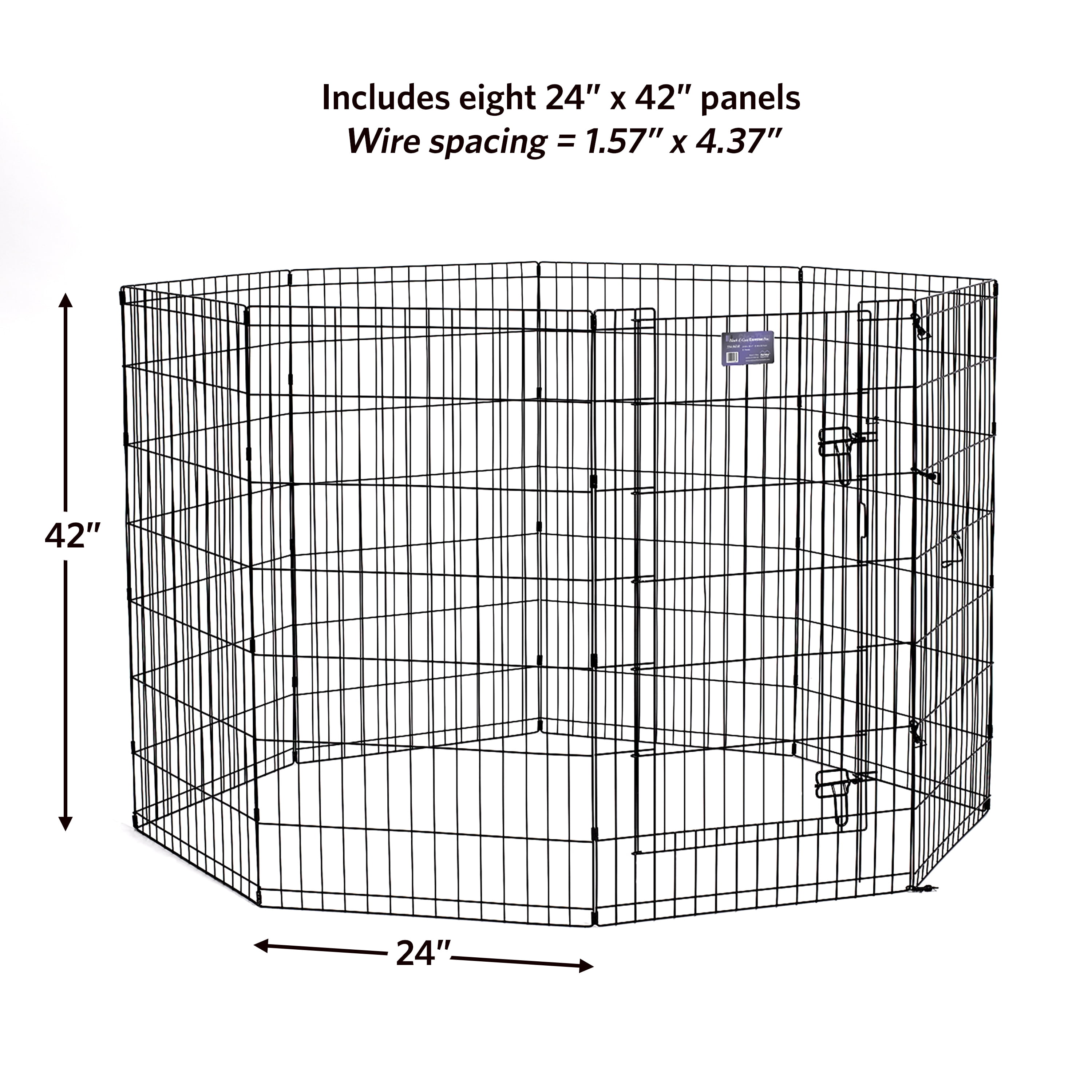 MidWest Homes for Pets Foldable Metal Exercise Dog Playpen with