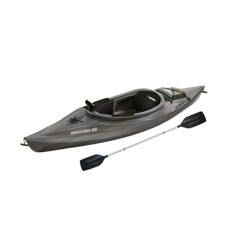 Ozark Trail Angler 10 Sit-in Fishing Kayak Gray Swirl, Paddle Included
