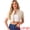 Apricot, variant on Women's Short Sleeves Crop Button Down Denim Jacket S Black