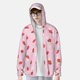 thumbnail image 2 of Fotbe Strawberry Floral Chaqueta con Protección Solar UPF 50+ para Hombre y Mujer, Camisa con Capucha y Bolsillos-Large, 2 of 7