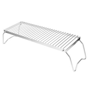Gupbes Grate Barbeque Grill, Portable Folding Campfire Grill pour BBQ Camping de pique-nique