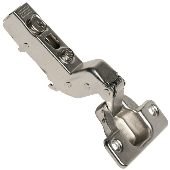 2 Pack DTC Pivot Pro C-80 Series Clip-On 110 Degree Opening Angle, Screw-On Mounting, 35mm Cup Type, 48mm Screw Hole Distance, Inset Soft Closing Hinge, Nickel Plated