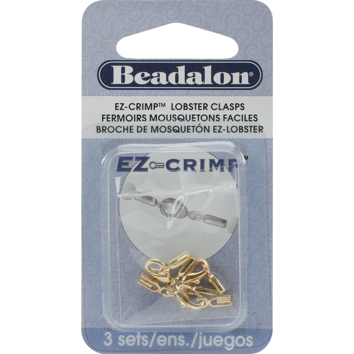 EZ Crimp Lobster Clasps 3/PkgGoldPlated Walmart Canada