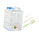 thumbnail image 4 of Contenedor de agua, cubo de almacenamiento de agua de 20 litros de capacidad, multiusos, con asa de transporte, dispensador de bebidas para conducción Azul, 4 of 8