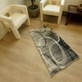 thumbnail image 4 of 3' X 20' Grey Abstract Power Loom Stain Resistant Area Rug, 4 of 9