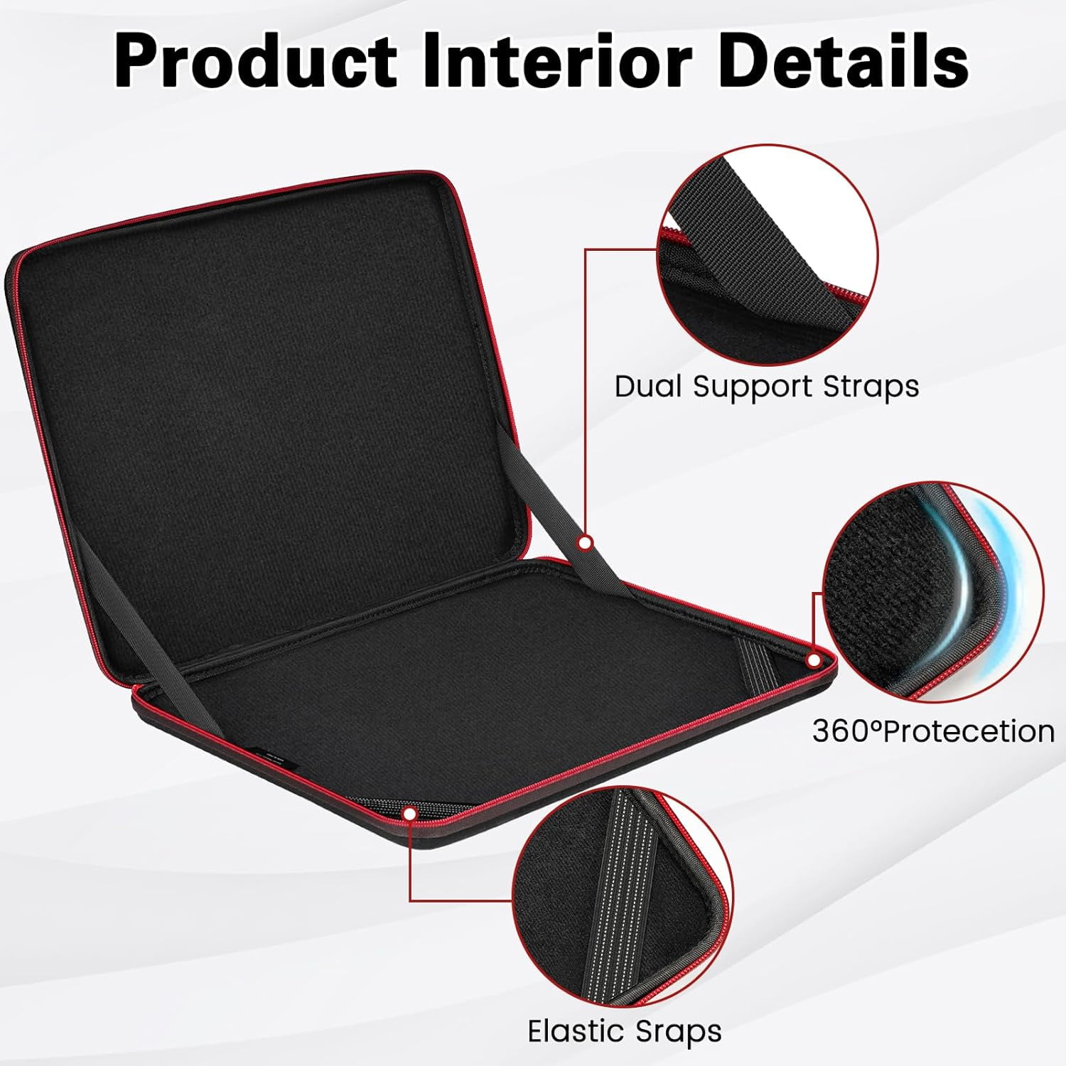 Tennis Bag for Women Men, Hard 16 inch Laptop Case Compatible for  ROG Strix G16