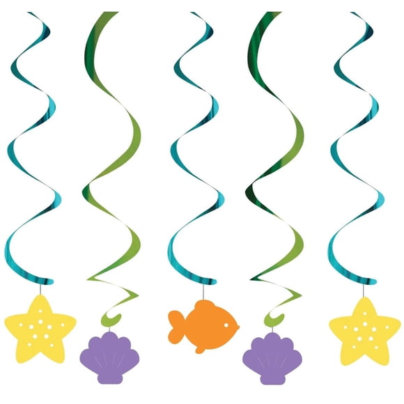 Creative Converting Mermaid Friends Hanging Decoration (Pack of 5)