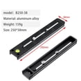 thumbnail image 2 of Camera Release Plate Telephoto Lens Support Quick Plate Aluminium Long Slide Rail Nodal For Dslr Camera With 3/8 1/4 ,Easy to Use, 2 of 7