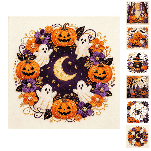 Halloween Diamond Art Kits for Adults - 3D DIY Diamond Art Painting Crafts Kit,Complete Diamond Painting Set,DIY Seasonal Party Gift,Wall Art Home Decor for Adults and Beginner