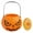 B, variant on BinKFF Halloween Trick or Treat Buckets Halloween Pumpkin Buckets Halloween Party Favors Pumpkin Face Candy Basket Plastic Pail Candy Bowl Holder with Handle or Party Decoration