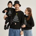 thumbnail image 3 of Camiseta navideña a juego para la familia, diseño exclusivo de fuegos artificiales de Papá Noel luminoso, sudadera familiar, 3 of 3
