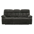 thumbnail image 2 of Benjara Charl 87 Inch Power Recliner Sofa, USB, Drop Tray, Dark Gray Polyester, 2 of 6