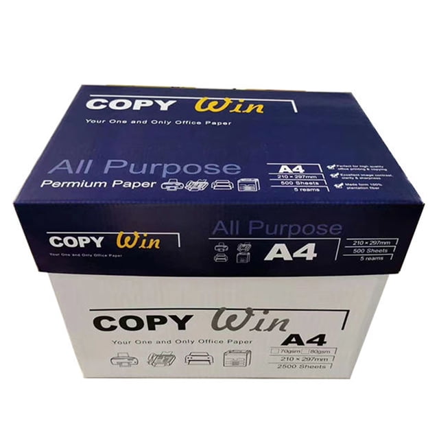 Copy Win A1 Premium Office Paper, White, A4 Size Paper, 500 Sheets per Pack, Total 5000 Sheets (Pack of 10 Reams)