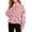 Z2 Pink, variant on Norvella Womens Gingham Jacket Cropped Zip Front Funnel Neck Long Sleeve Relaxed Fit Bomber Coat Casual Lightweight Outerwear
