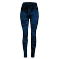 thumbnail image 4 of NAFUU Leggings For Women Jeans Bottom Pants Coloured Yoga Pants High Waisted Leggings Ankle-Length Pants Slim Stretchy Tight Pants Christmas Leggings, 4 of 5