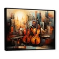 thumbnail image 2 of Designart "Sunlit Euphony I" Abstract Collages Floater Framed Wall Decor, 2 of 7