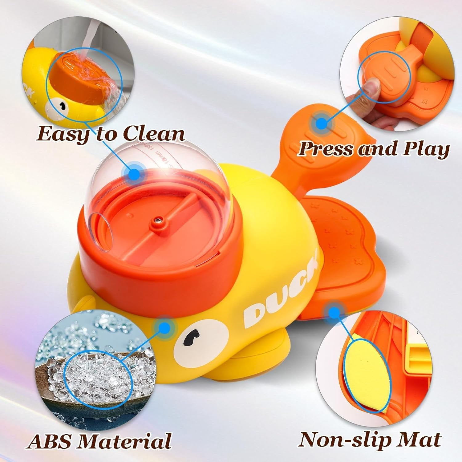 Duck Cat Treat Dispenser, Little Yellow Duck Cat Toy Treat Feeder, Cat Treat Dispenser Toy Interactive, for Small Medium Dogs and Cats, IQ Training and Exercise Small Animal Bowls