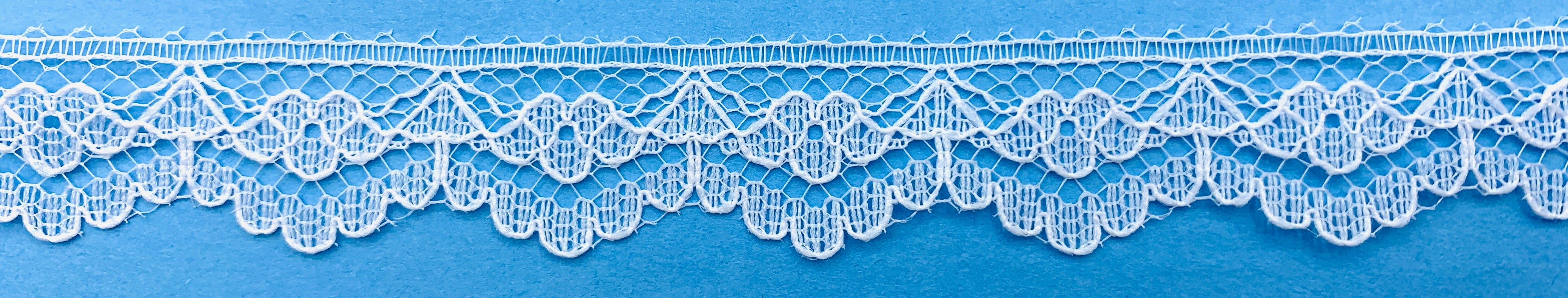 White 3/4" Dainty Lace